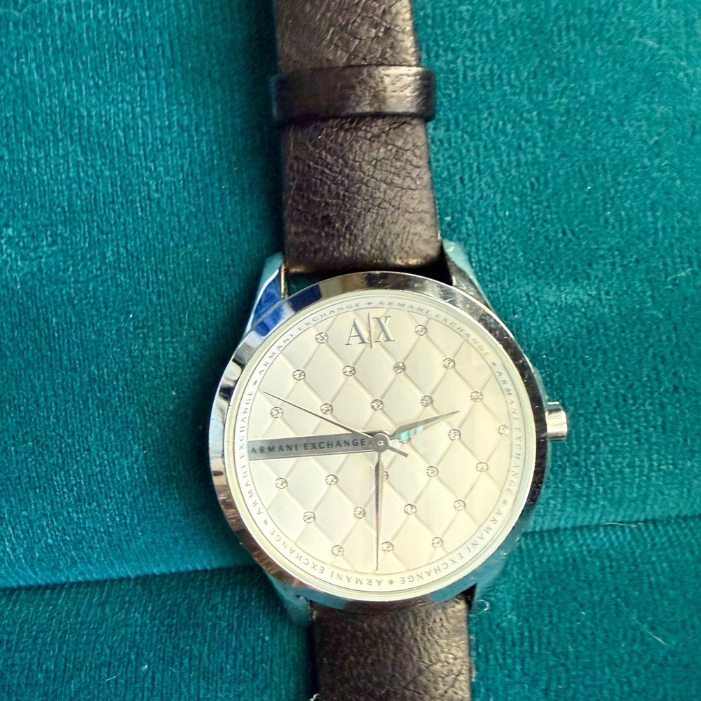 Armani Exchange Silver and Black Smartwatch - Picture 3 of 6